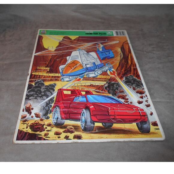 Vintage 1985 Go Bots Golden Frame Tray Puzzle Complete Tonka Transformers Robot - Picture 2 of 10